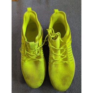 Neon Yellow Running Athletic Shoes Sneakers EUR 43, Men 9.5/10, Women 11